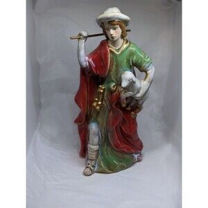 VTG Classic Elements Large Ceramic Shepard/Sheep from Nativity Set